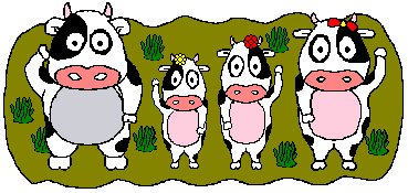 waving cowfamily